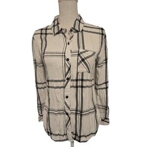 Rails Hunter Plaid Button-Down Shirt Small casual western work cowgirl